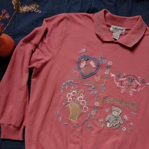 Vintage embroidered sweater